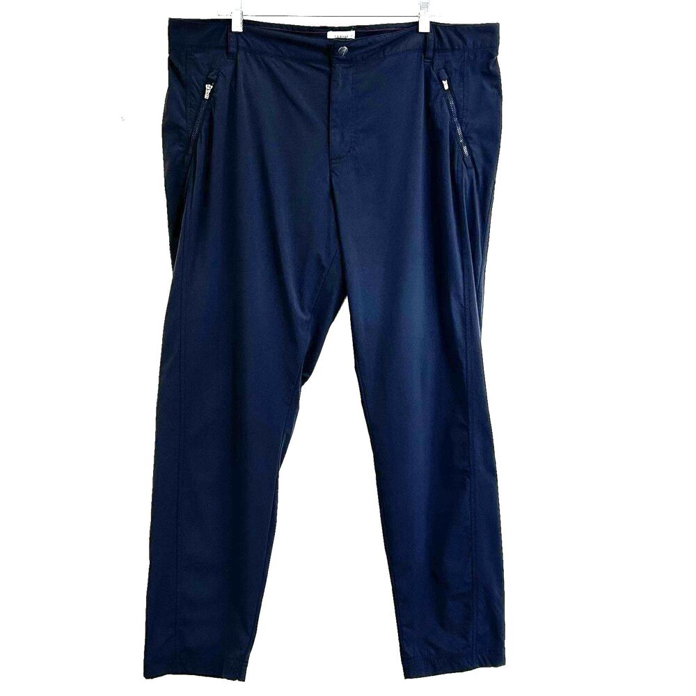 LL Bean Women Cresta Trail Slim Leg Hiking Nylon Pants Size 18 Stretch Gray